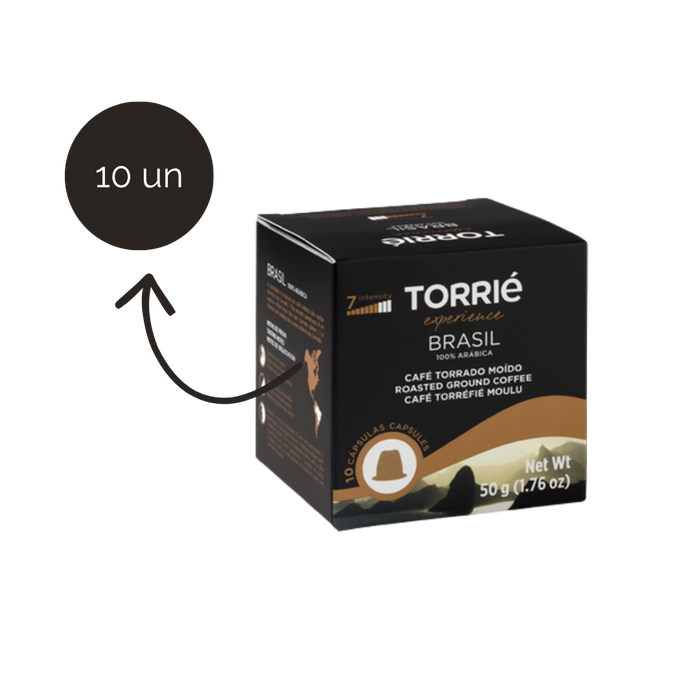 Cápsulas Torrié Experience Brasil compatíveis Nespresso 10 unidades