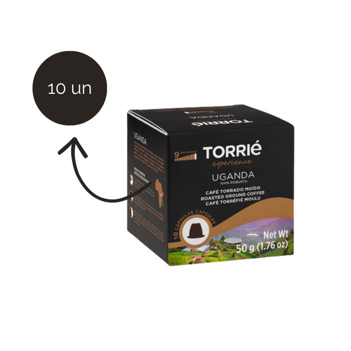Cápsulas Torrié Experience Uganda compatíveis Nespresso 10 unidades