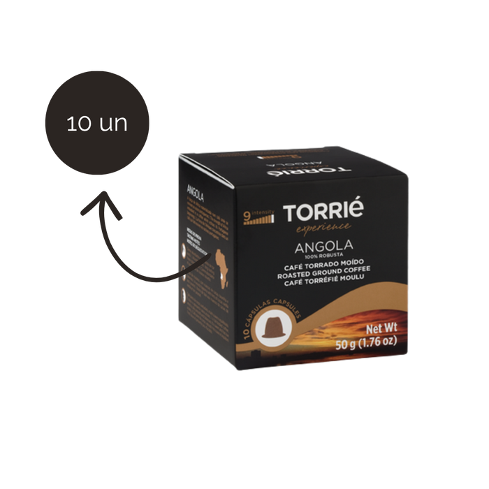 Cápsulas Torrié Experience Angola compatíveis Nespresso 10 unidades