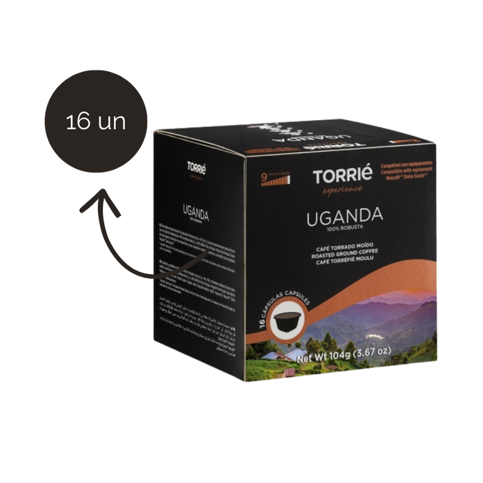 Cápsulas Torrié Experience Uganda compatíveis Dolce Gusto 16 unidades