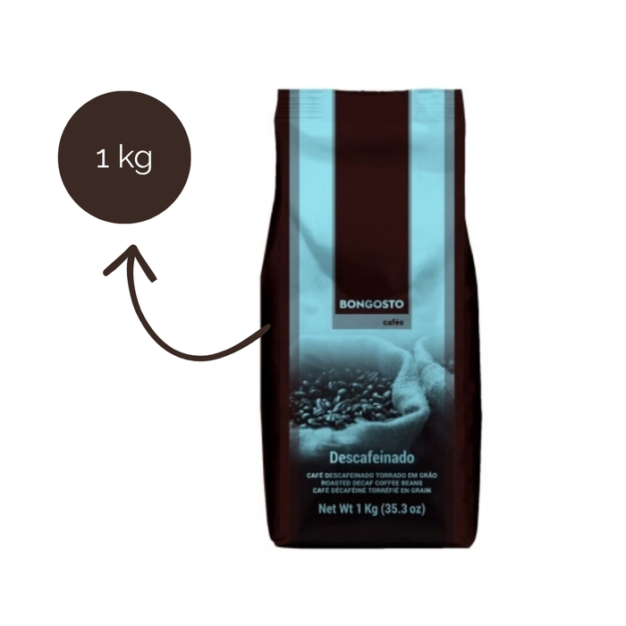 Café Bongosto Descafeinado Torrado em Grão 1 kg