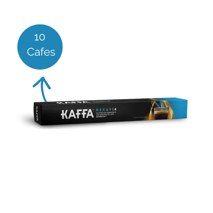 Cápsulas Kaffa Decaf Compatíveis Nespresso 10 Unidades — Plástico
