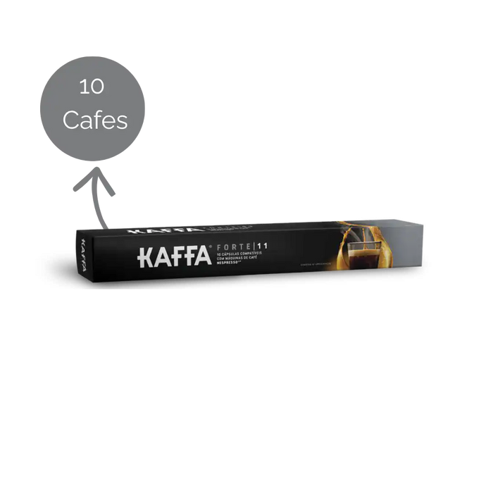 Cápsulas Kaffa Forte Compatíveis Nespresso 10 Unidades — Plástico