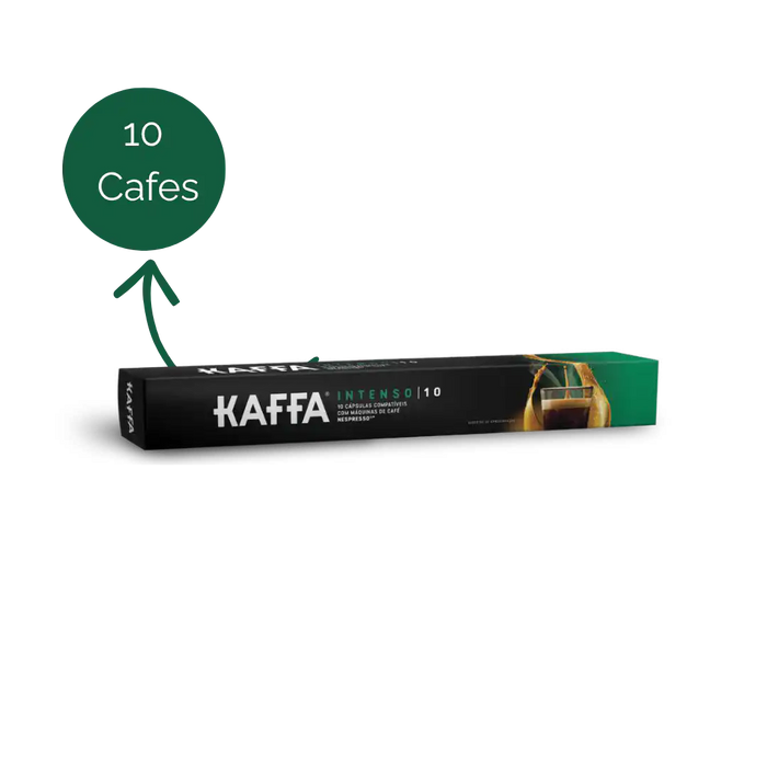 Cápsulas Kaffa Intenso Compatíveis Nespresso 10 Unidades — Plástico