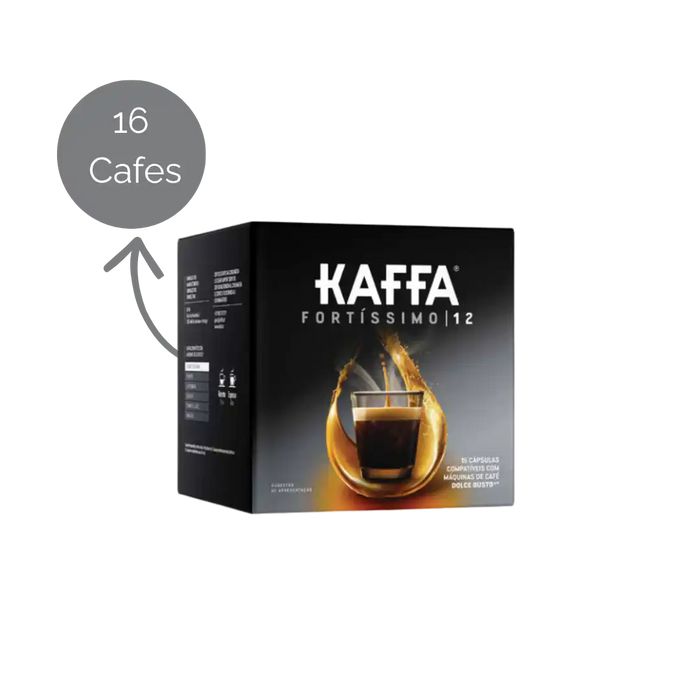 Cápsulas Kaffa Fortíssimo Compatíveis Dolce Gusto 16 Unidades