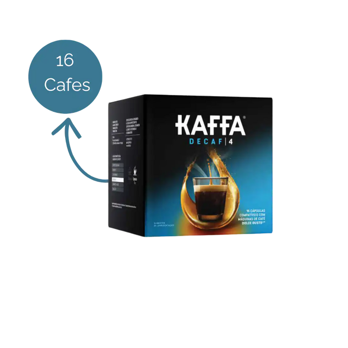 Cápsulas Kaffa Decaf Compatíveis Dolce Gusto 16 Unidades