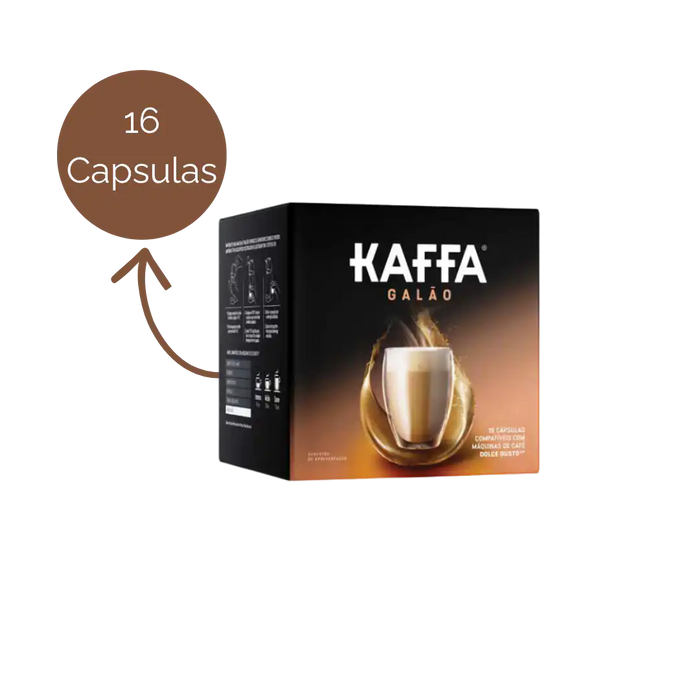 Cápsulas Kaffa Galão Compatíveis Dolce Gusto 16 Unidades
