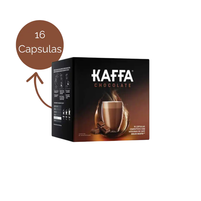 Cápsulas Kaffa Chocolate Compatíveis Dolce Gusto 16 Unidades