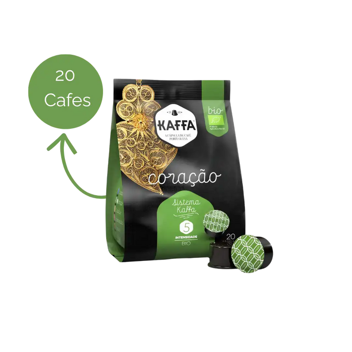 Cápsulas Kaffa Coração Bio Sistema Kaffa 20 Unidades