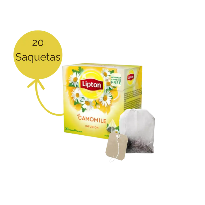 Chá Lipton Camomila Infusão Pyramid 20 Saquetas
