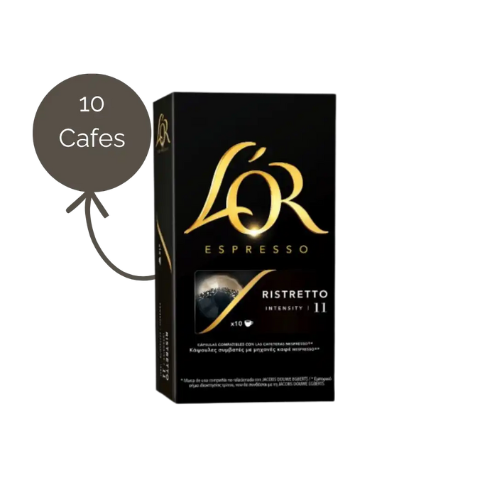 Cápsulas L’OR Espresso Ristretto Compatíveis Nespresso 10 Unidades
