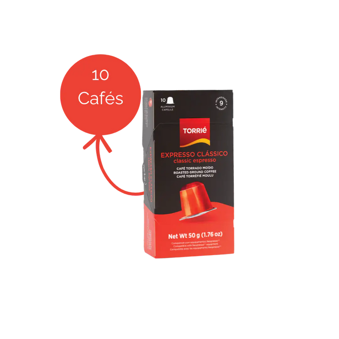 Cápsulas Torrie Expresso Clássico Compatíveis Nespresso® Intensidade 9 – 10 Cápsulas