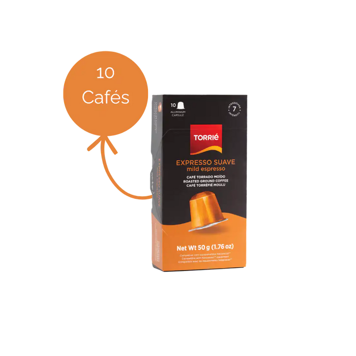 Cápsulas Torrie Expresso Suave Compatíveis Nespresso® Intensidade 7 – 10 Cápsulas