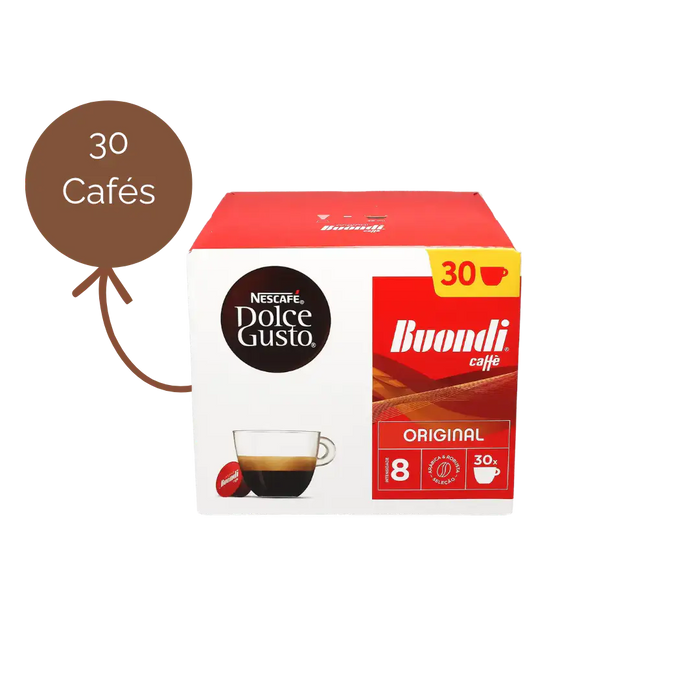 Cápsulas Buondi Original Compatíveis Dolce Gusto 30 Unidades